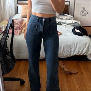 & Other Stories high waist flared jeans Size 27